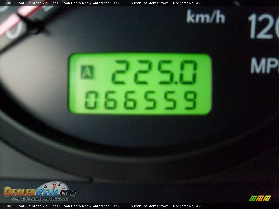 2006 Subaru Impreza 2.5i Sedan San Remo Red / Anthracite Black Photo #20