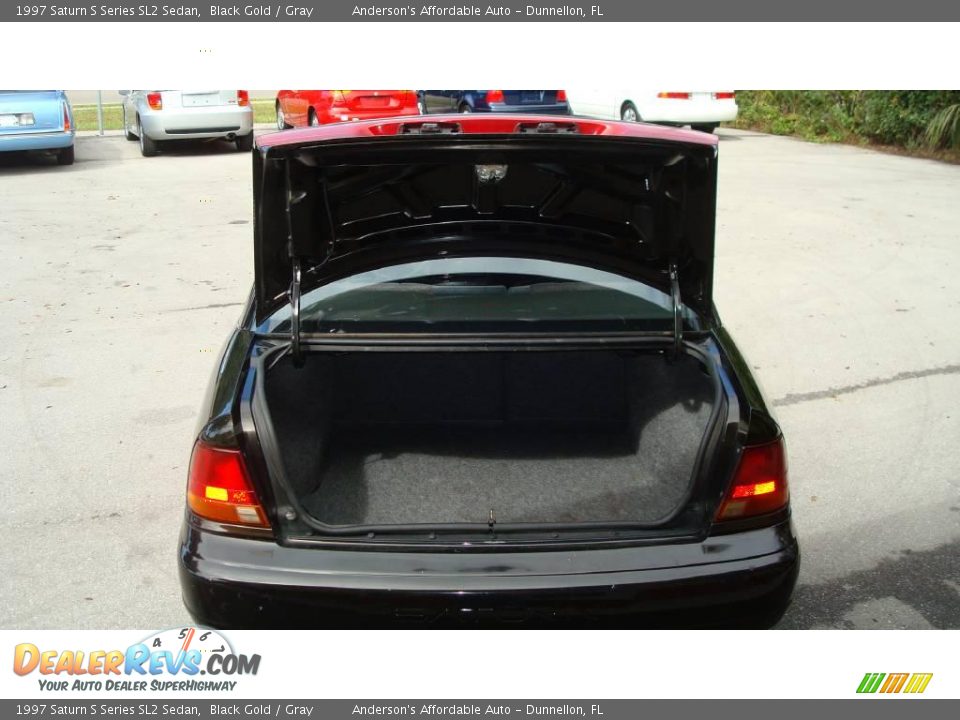 1997 Saturn S Series SL2 Sedan Black Gold / Gray Photo #29