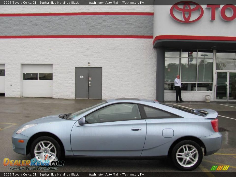 2005 Toyota Celica GT Zephyr Blue Metallic / Black Photo #2