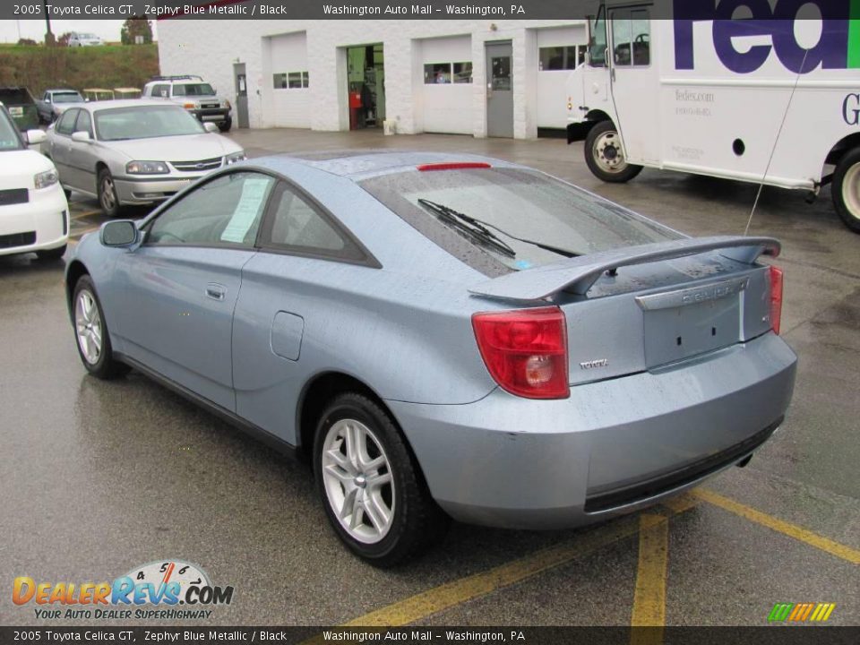 2005 Toyota Celica GT Zephyr Blue Metallic / Black Photo #3