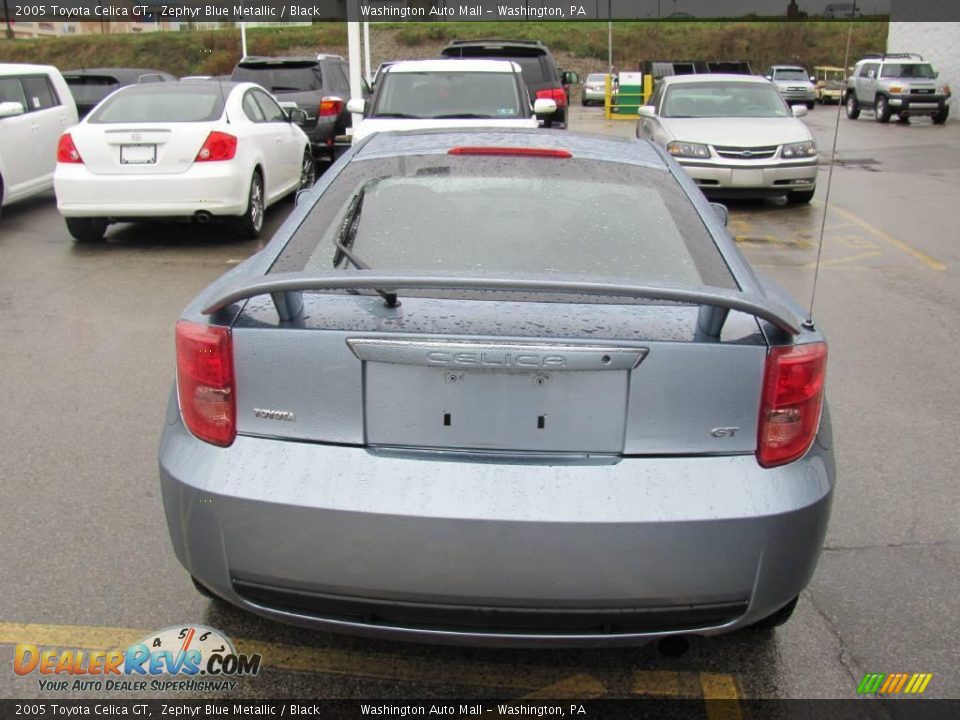 2005 Toyota Celica GT Zephyr Blue Metallic / Black Photo #4
