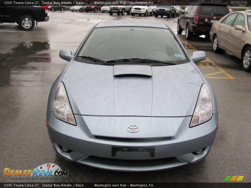 2005 Toyota Celica GT Zephyr Blue Metallic / Black Photo #8