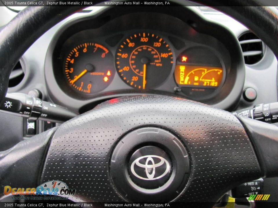2005 Toyota Celica GT Zephyr Blue Metallic / Black Photo #18
