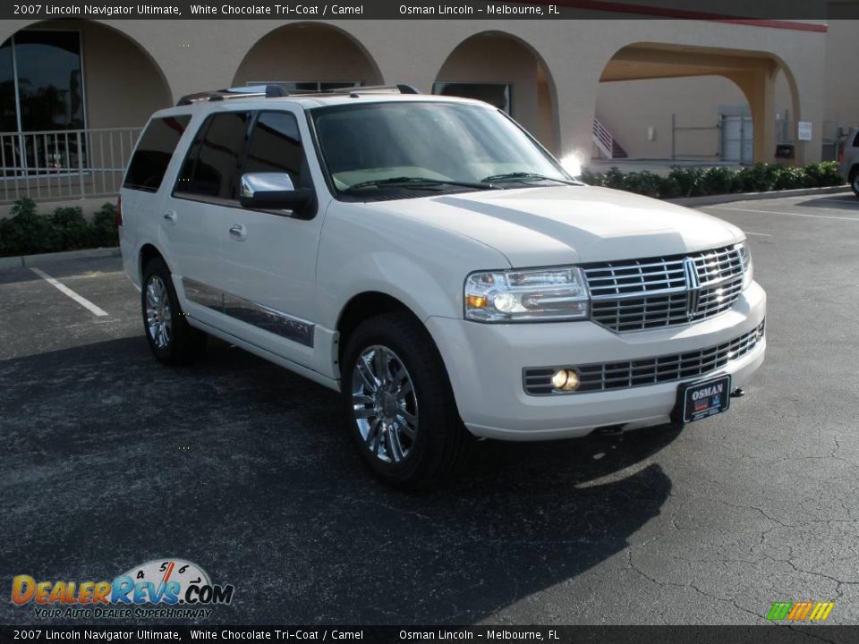 2007 Lincoln Navigator Ultimate White Chocolate Tri-Coat / Camel Photo #1