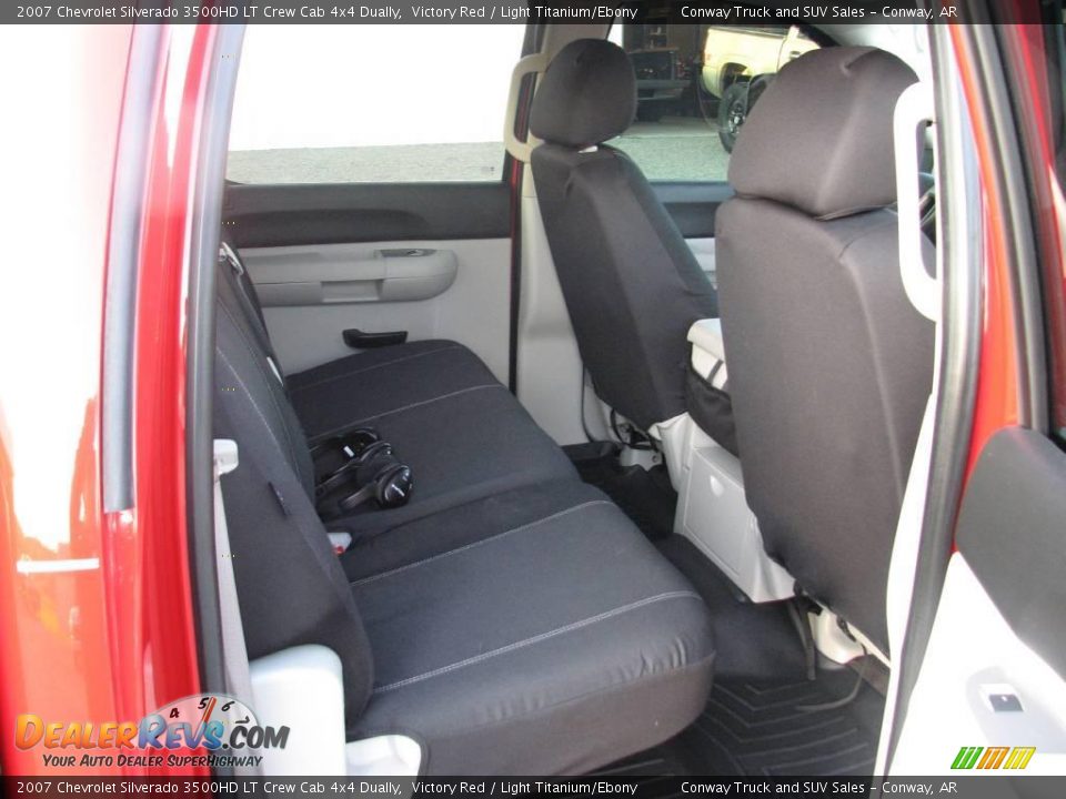 2007 Chevrolet Silverado 3500HD LT Crew Cab 4x4 Dually Victory Red / Light Titanium/Ebony Photo #12