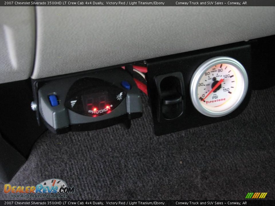 2007 Chevrolet Silverado 3500HD LT Crew Cab 4x4 Dually Victory Red / Light Titanium/Ebony Photo #19