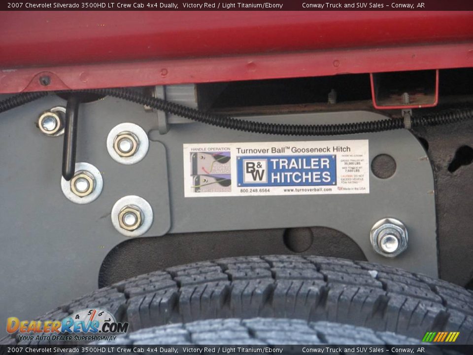 2007 Chevrolet Silverado 3500HD LT Crew Cab 4x4 Dually Victory Red / Light Titanium/Ebony Photo #21