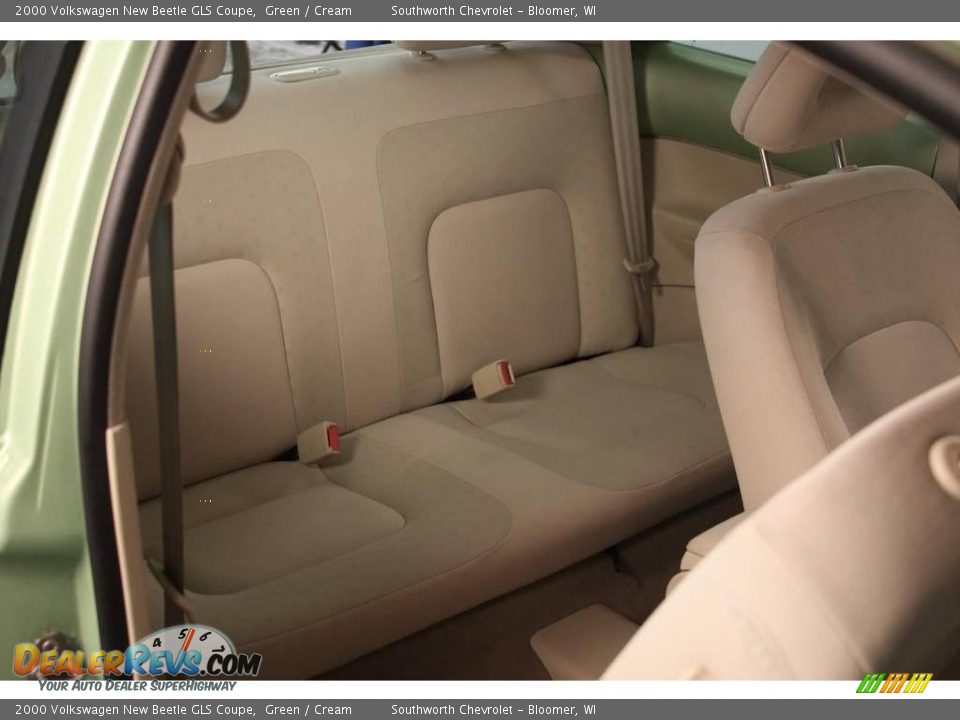 2000 Volkswagen New Beetle GLS Coupe Green / Cream Photo #5