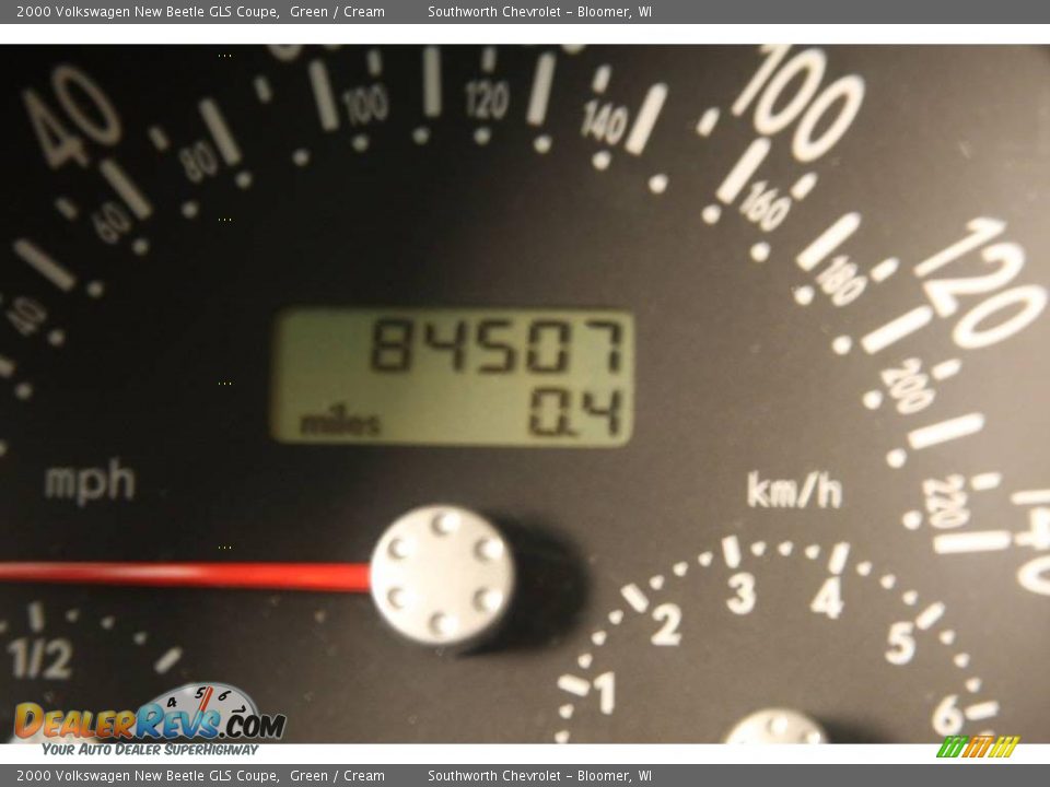 2000 Volkswagen New Beetle GLS Coupe Green / Cream Photo #7