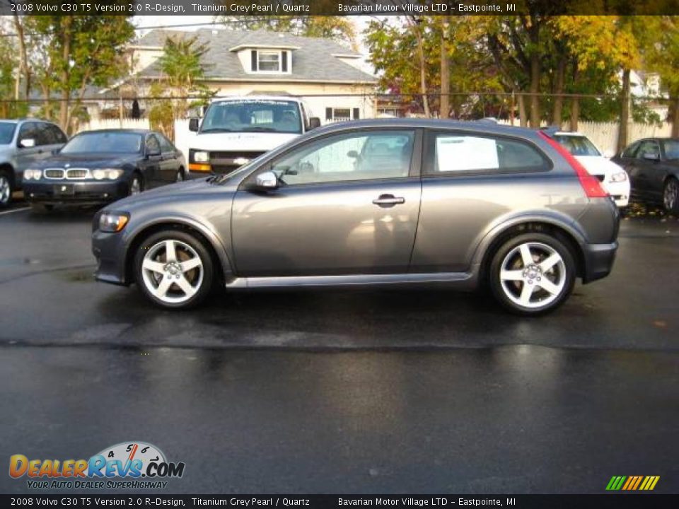 2008 Volvo C30 T5 Version 2.0 R-Design Titanium Grey Pearl / Quartz Photo #2