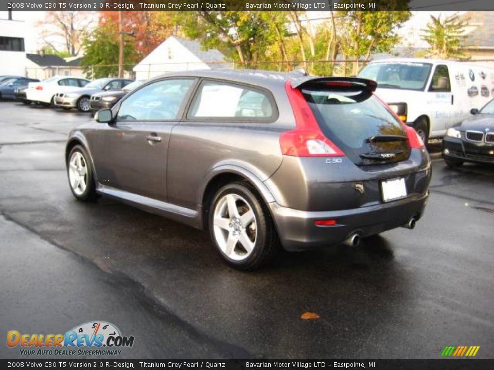 2008 Volvo C30 T5 Version 2.0 R-Design Titanium Grey Pearl / Quartz Photo #3
