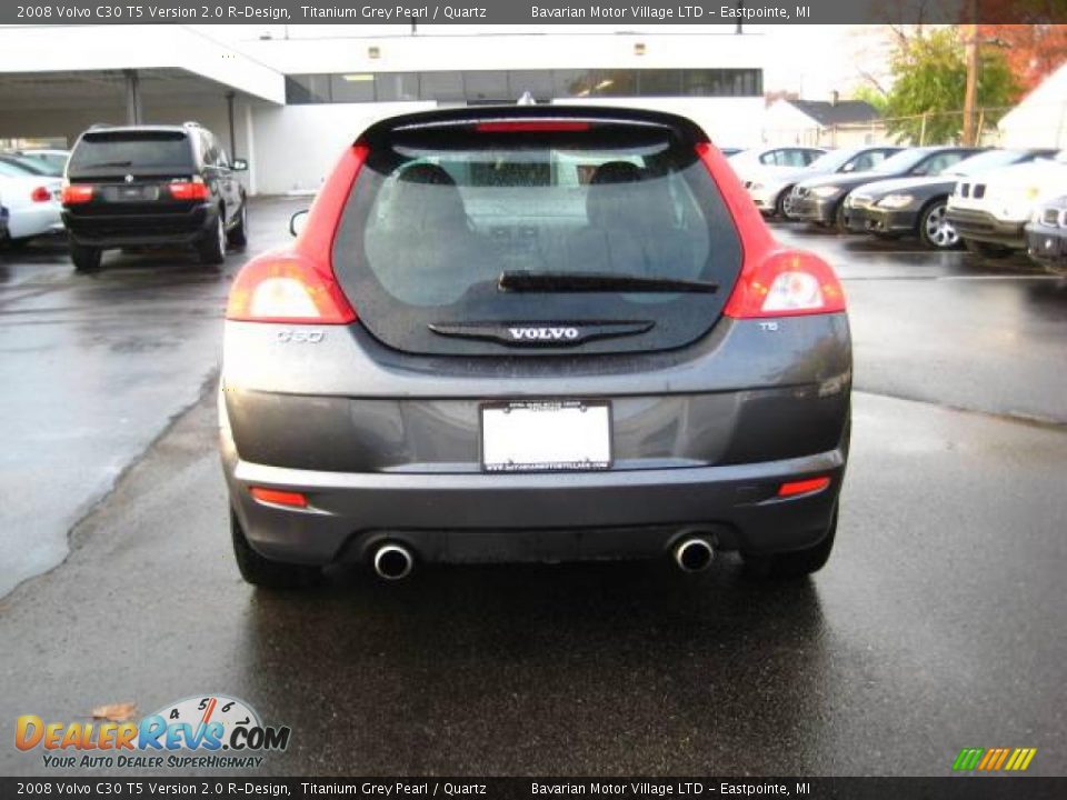 2008 Volvo C30 T5 Version 2.0 R-Design Titanium Grey Pearl / Quartz Photo #4