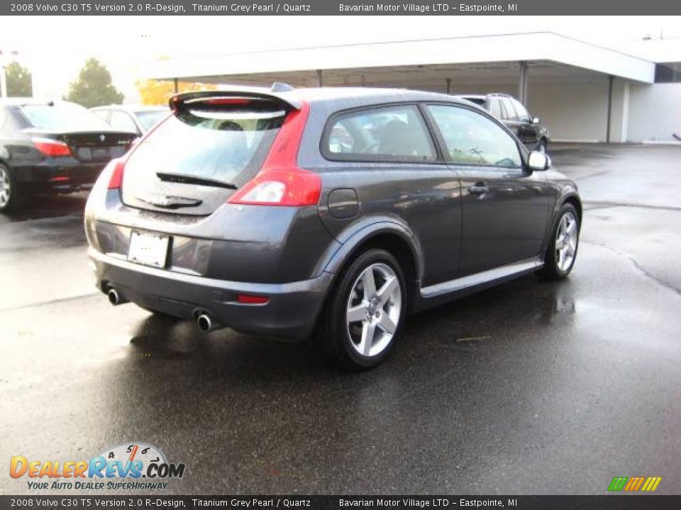 2008 Volvo C30 T5 Version 2.0 R-Design Titanium Grey Pearl / Quartz Photo #5