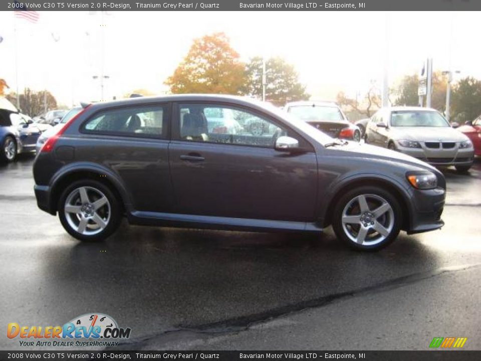 2008 Volvo C30 T5 Version 2.0 R-Design Titanium Grey Pearl / Quartz Photo #6