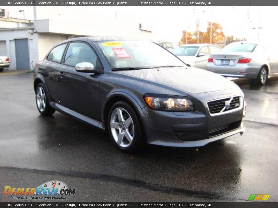 2008 Volvo C30 T5 Version 2.0 R-Design Titanium Grey Pearl / Quartz Photo #7