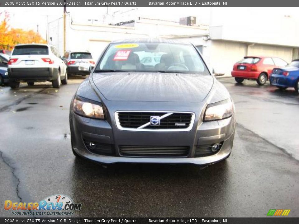 2008 Volvo C30 T5 Version 2.0 R-Design Titanium Grey Pearl / Quartz Photo #8