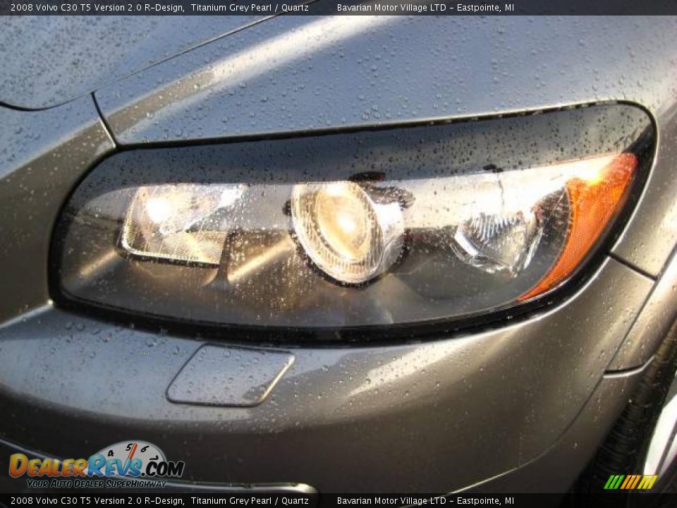 2008 Volvo C30 T5 Version 2.0 R-Design Titanium Grey Pearl / Quartz Photo #9