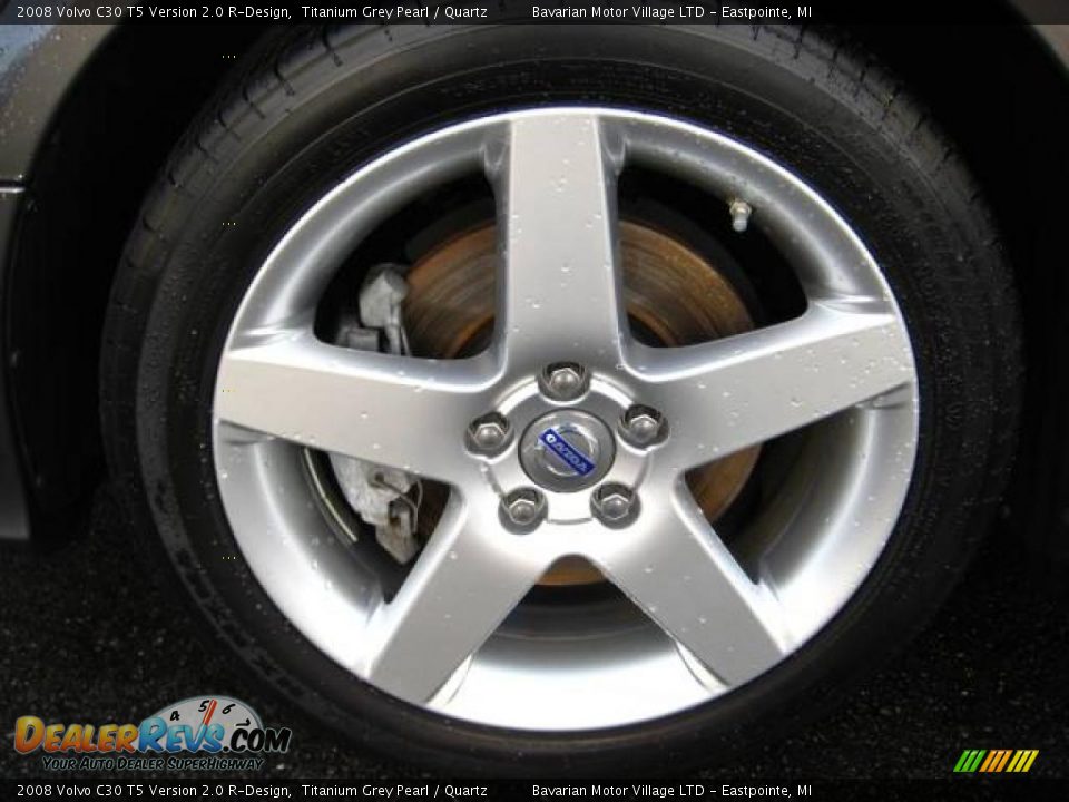 2008 Volvo C30 T5 Version 2.0 R-Design Titanium Grey Pearl / Quartz Photo #10