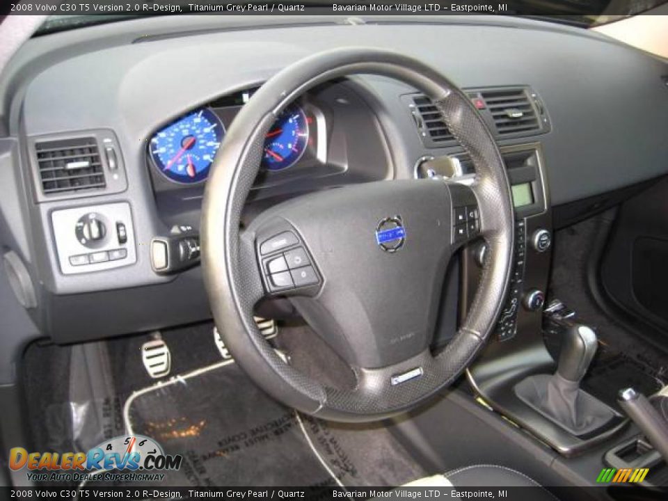 2008 Volvo C30 T5 Version 2.0 R-Design Titanium Grey Pearl / Quartz Photo #11