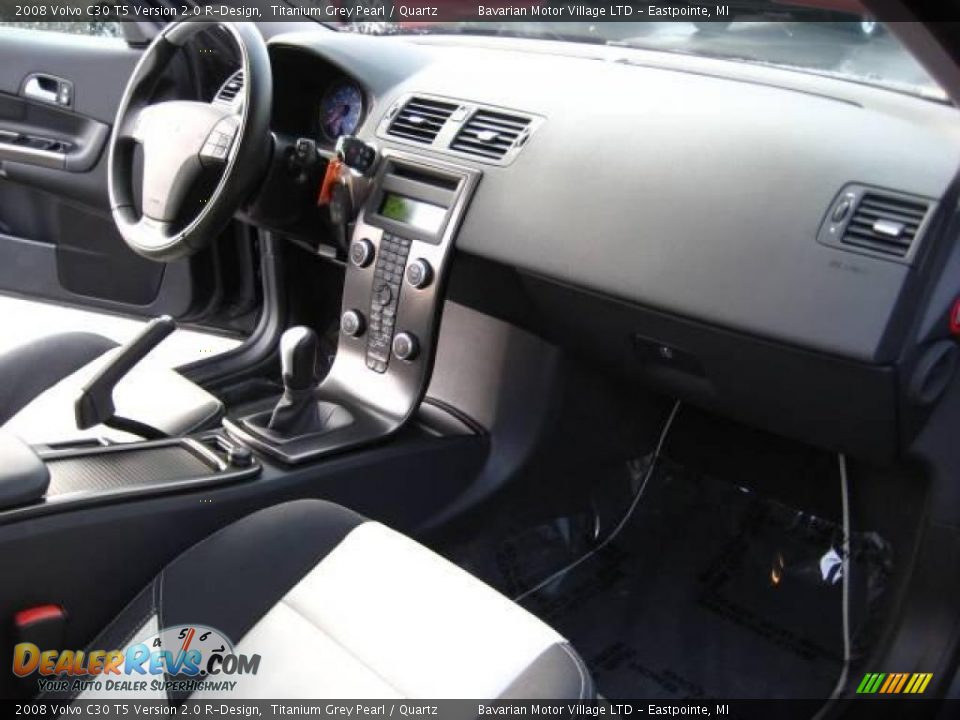 2008 Volvo C30 T5 Version 2.0 R-Design Titanium Grey Pearl / Quartz Photo #15