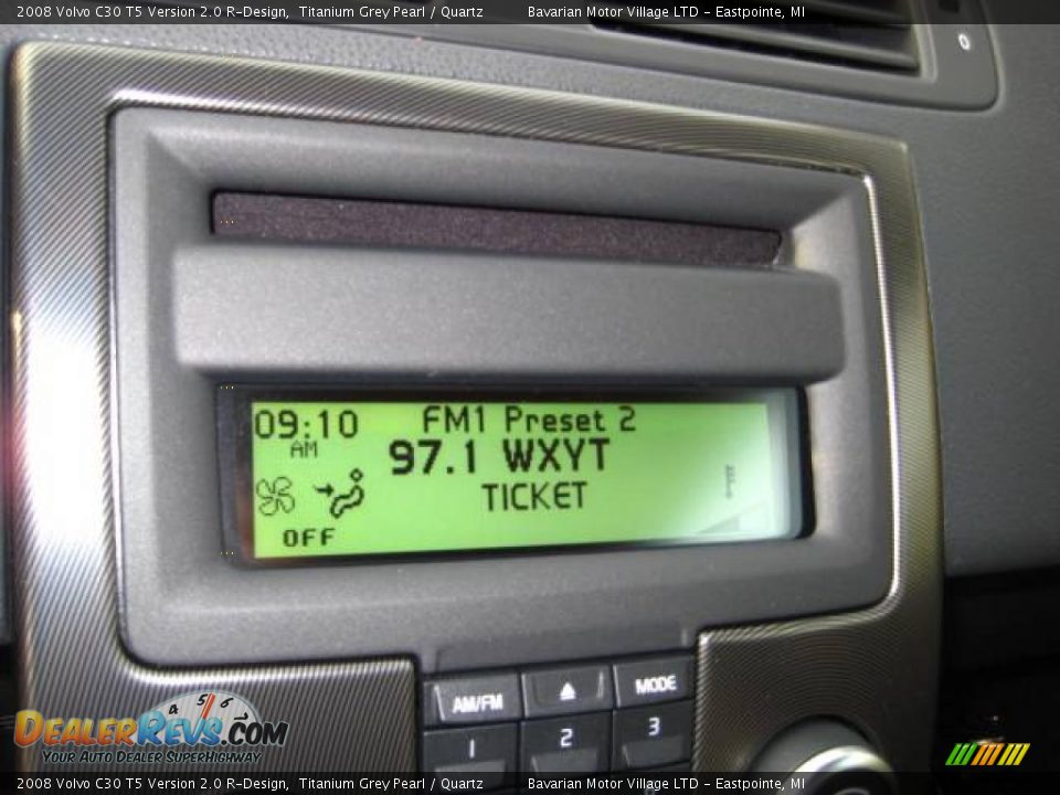 2008 Volvo C30 T5 Version 2.0 R-Design Titanium Grey Pearl / Quartz Photo #16