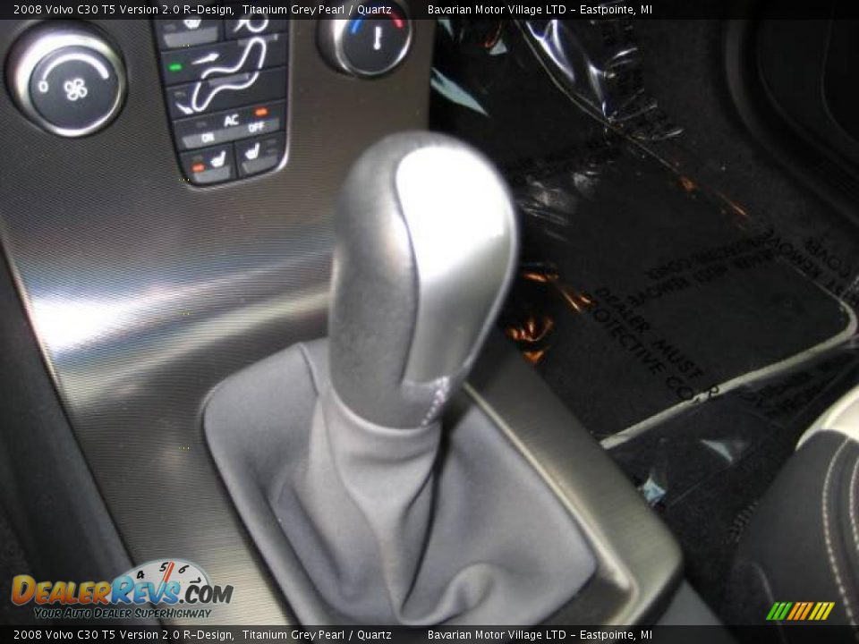2008 Volvo C30 T5 Version 2.0 R-Design Titanium Grey Pearl / Quartz Photo #19