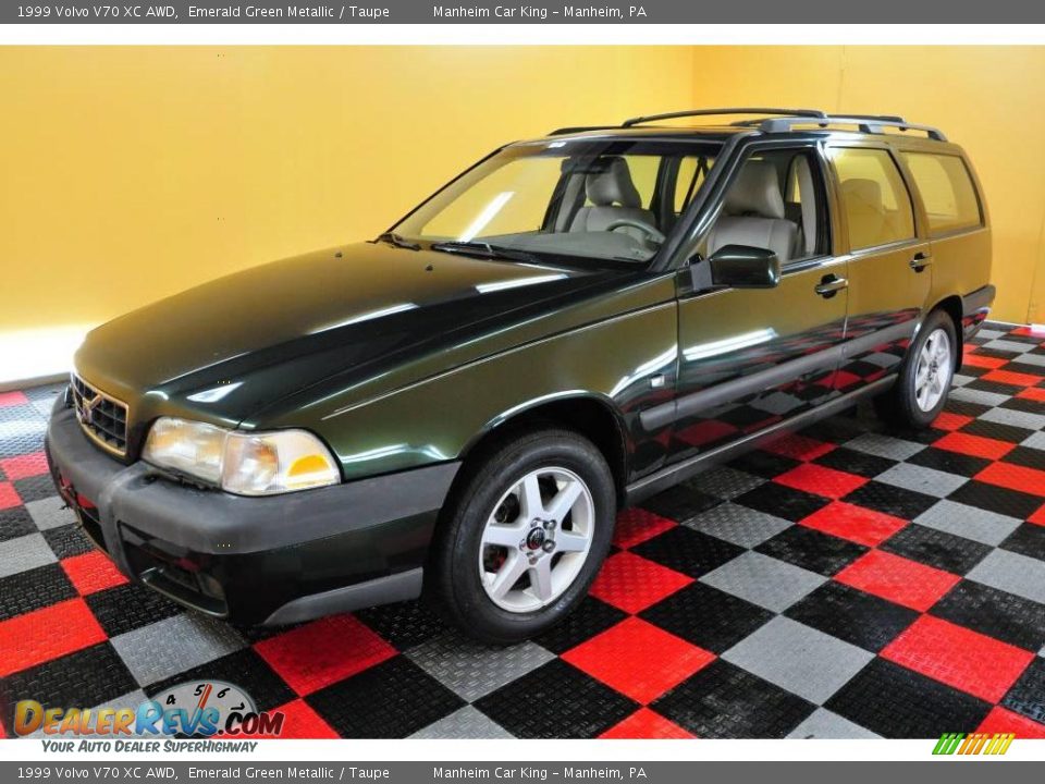 1999 Volvo V70 XC AWD Emerald Green Metallic / Taupe Photo #3