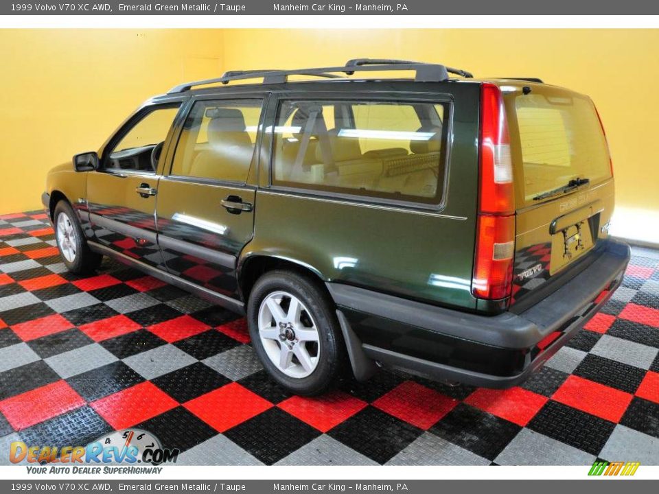 1999 Volvo V70 XC AWD Emerald Green Metallic / Taupe Photo #4