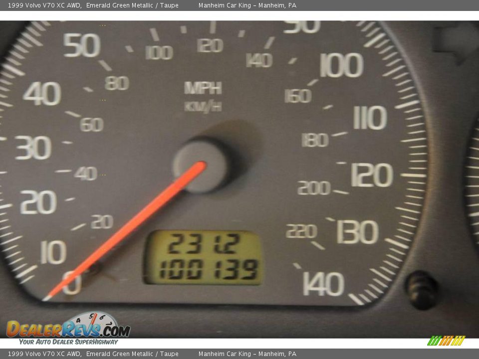 1999 Volvo V70 XC AWD Emerald Green Metallic / Taupe Photo #15