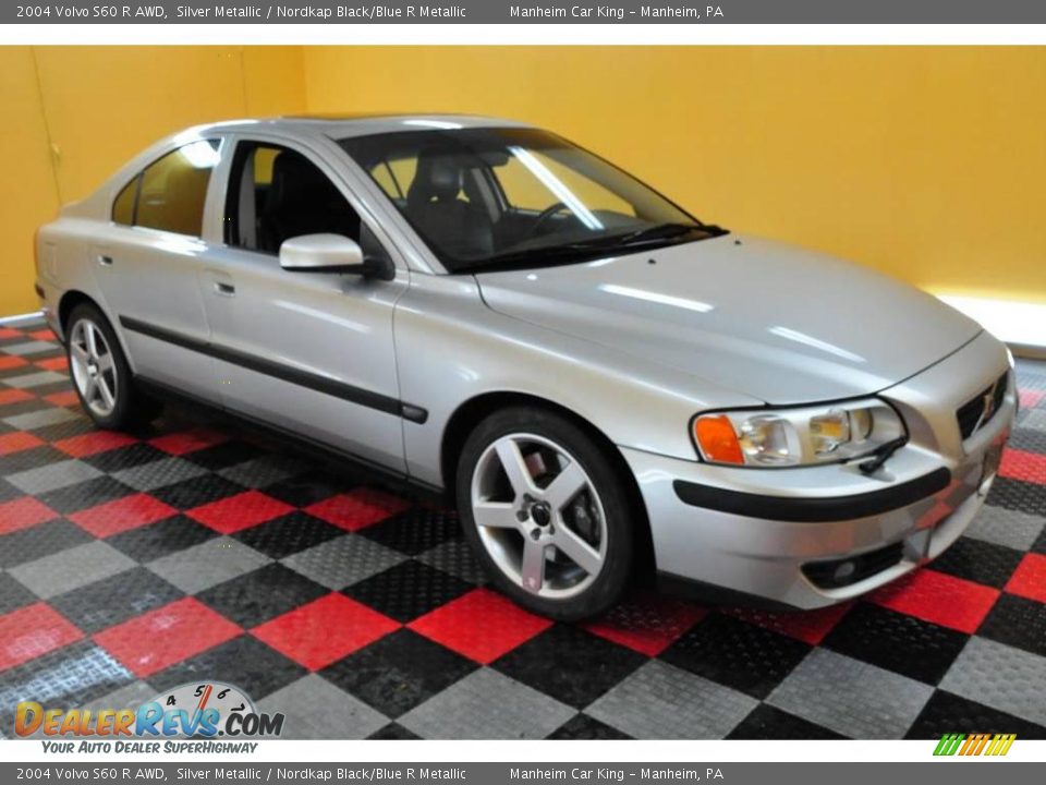 2004 Volvo S60 R AWD Silver Metallic / Nordkap Black/Blue R Metallic Photo #1