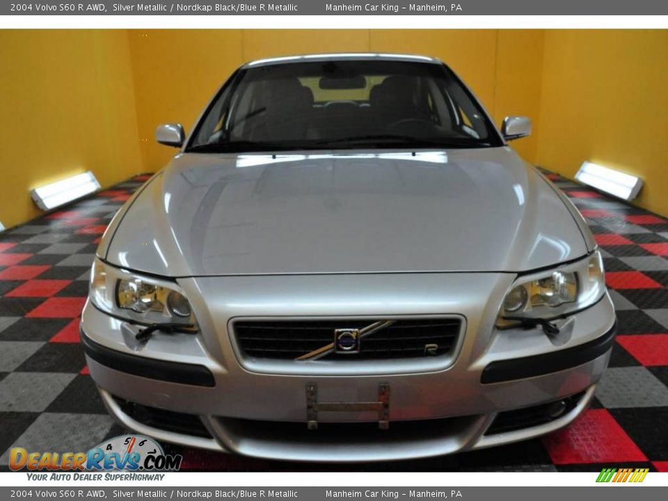 2004 Volvo S60 R AWD Silver Metallic / Nordkap Black/Blue R Metallic Photo #2