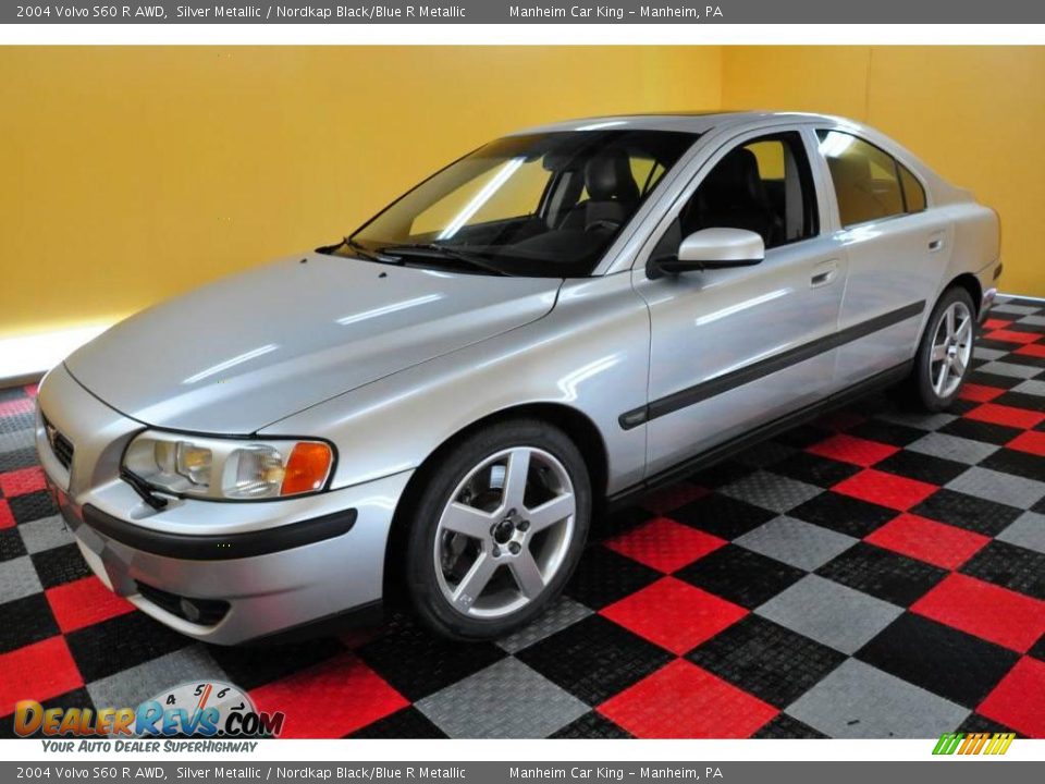 2004 Volvo S60 R AWD Silver Metallic / Nordkap Black/Blue R Metallic Photo #3