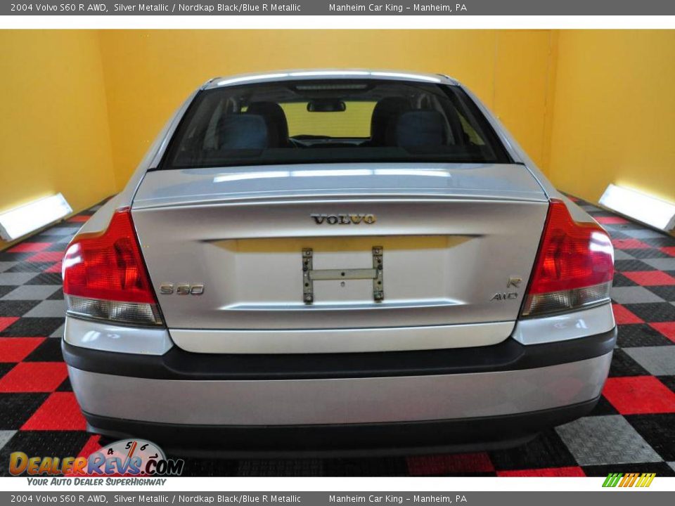 2004 Volvo S60 R AWD Silver Metallic / Nordkap Black/Blue R Metallic Photo #5