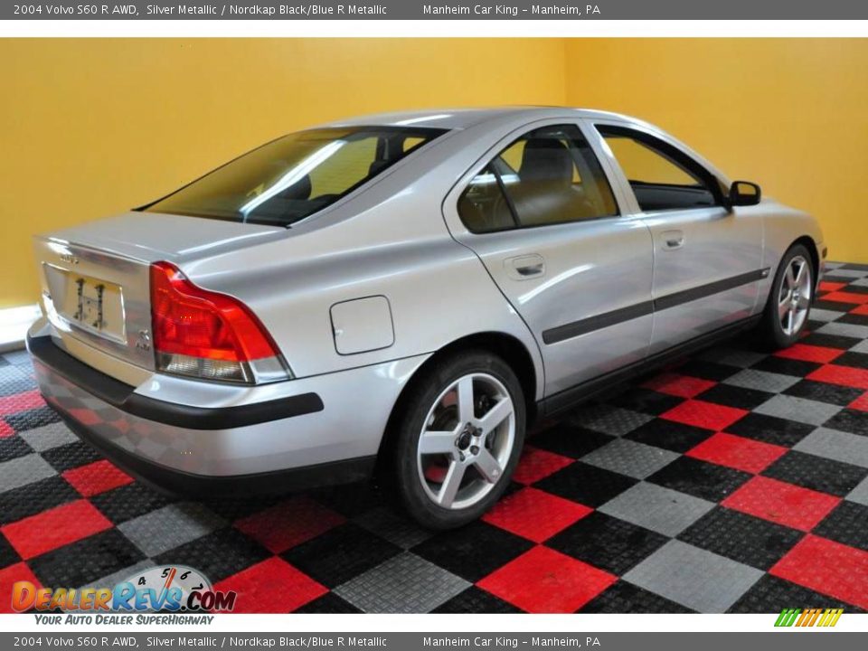 2004 Volvo S60 R AWD Silver Metallic / Nordkap Black/Blue R Metallic Photo #6