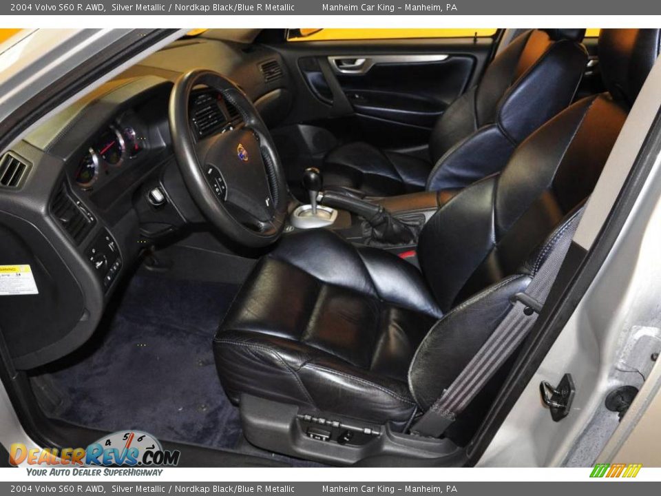 2004 Volvo S60 R AWD Silver Metallic / Nordkap Black/Blue R Metallic Photo #8