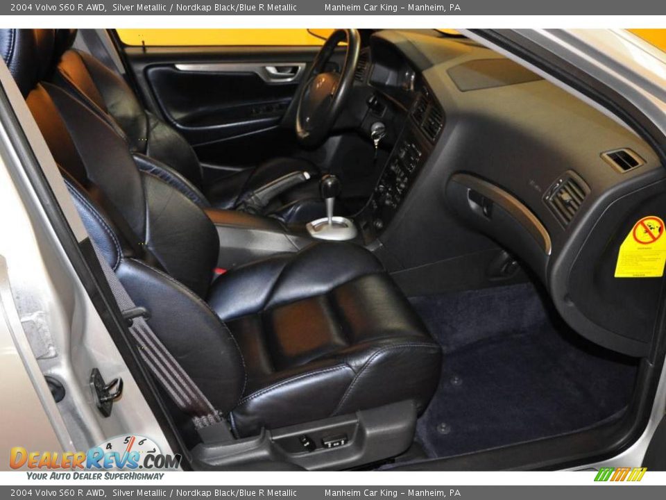 2004 Volvo S60 R AWD Silver Metallic / Nordkap Black/Blue R Metallic Photo #11