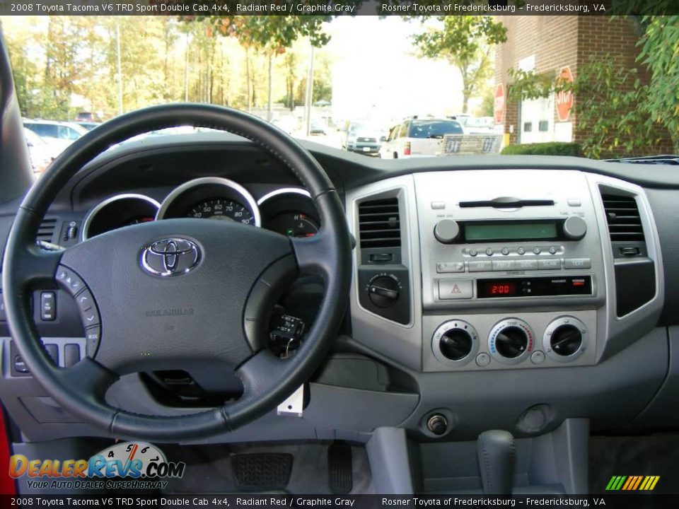 2008 Toyota Tacoma V6 TRD Sport Double Cab 4x4 Radiant Red / Graphite Gray Photo #8