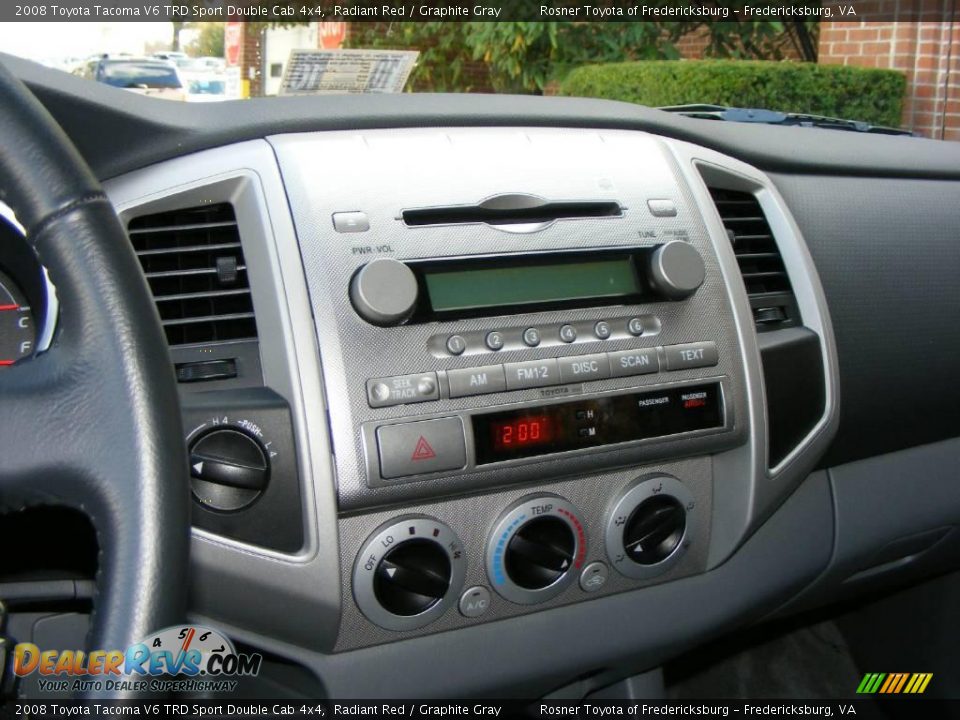 2008 Toyota Tacoma V6 TRD Sport Double Cab 4x4 Radiant Red / Graphite Gray Photo #11