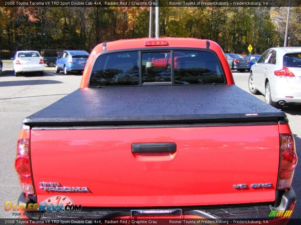 2008 Toyota Tacoma V6 TRD Sport Double Cab 4x4 Radiant Red / Graphite Gray Photo #21