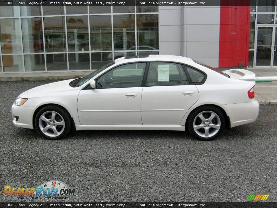 2008 Subaru Legacy 2.5i Limited Sedan Satin White Pearl / Warm Ivory Photo #2