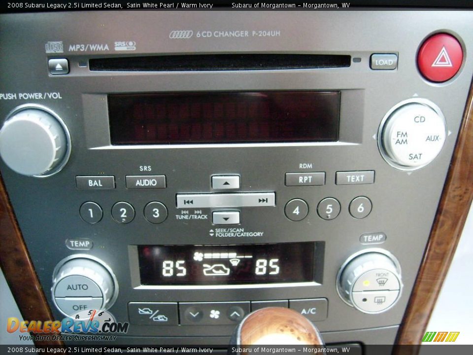 2008 Subaru Legacy 2.5i Limited Sedan Satin White Pearl / Warm Ivory Photo #19