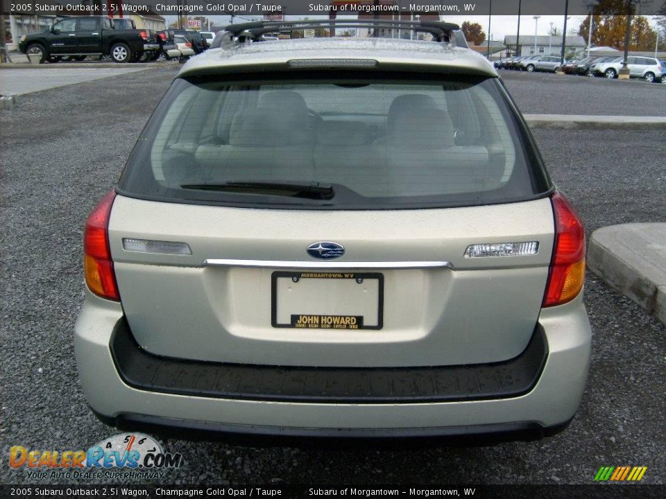 2005 Subaru Outback 2.5i Wagon Champagne Gold Opal / Taupe Photo #4