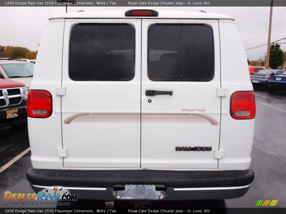 1998 Dodge Ram Van 1500 Passenger Conversion White / Tan Photo #6