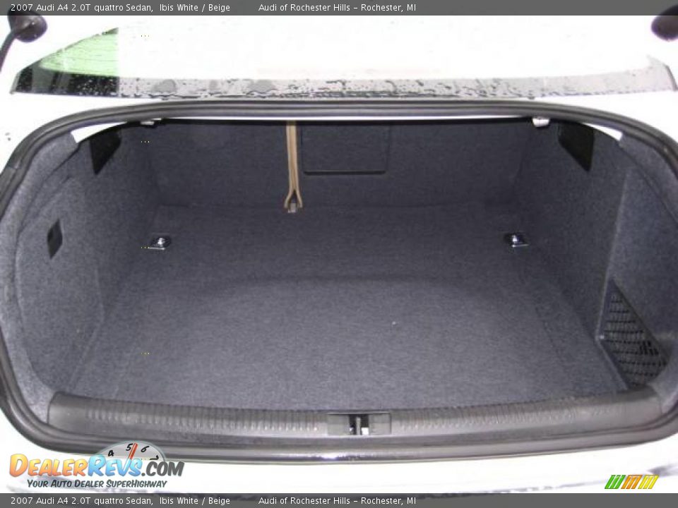 2007 Audi A4 2.0T quattro Sedan Ibis White / Beige Photo #15