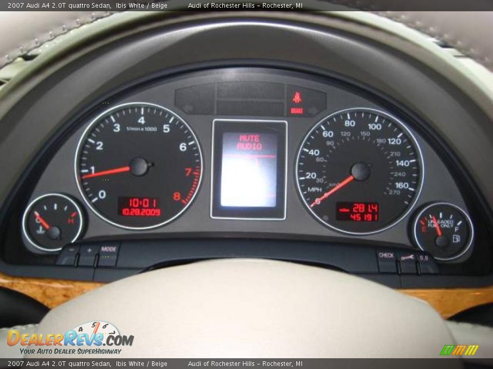 2007 Audi A4 2.0T quattro Sedan Ibis White / Beige Photo #21