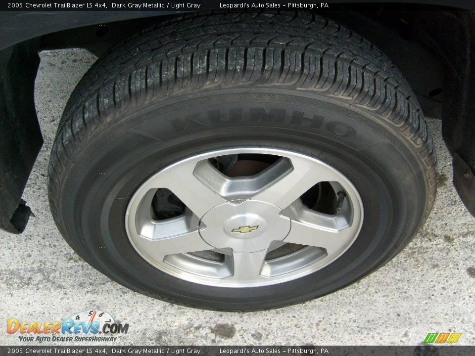 2005 Chevrolet TrailBlazer LS 4x4 Dark Gray Metallic / Light Gray Photo #8
