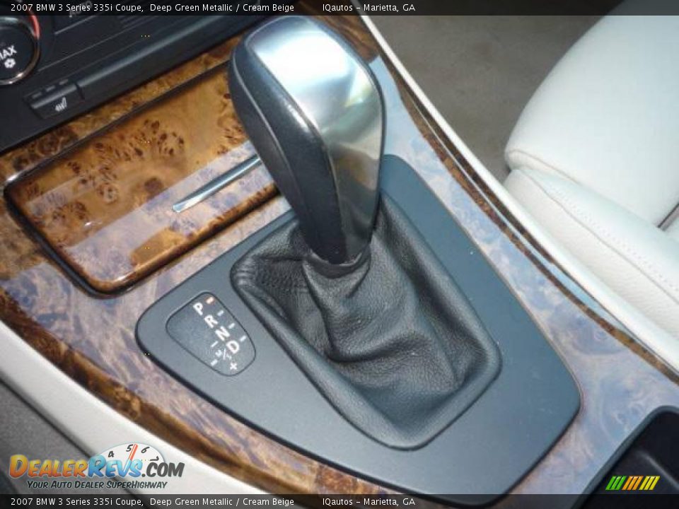 2007 BMW 3 Series 335i Coupe Deep Green Metallic / Cream Beige Photo #17
