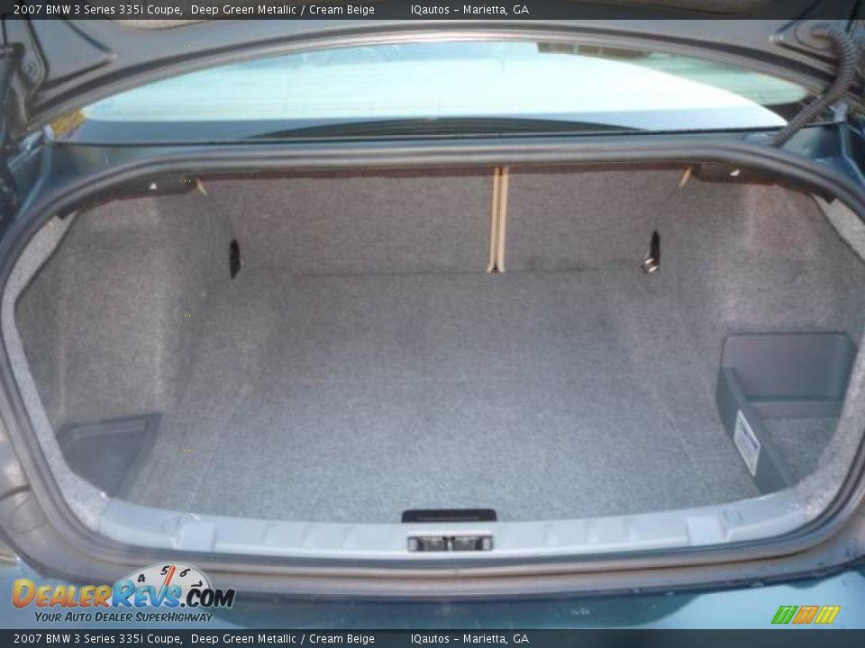 2007 BMW 3 Series 335i Coupe Deep Green Metallic / Cream Beige Photo #23