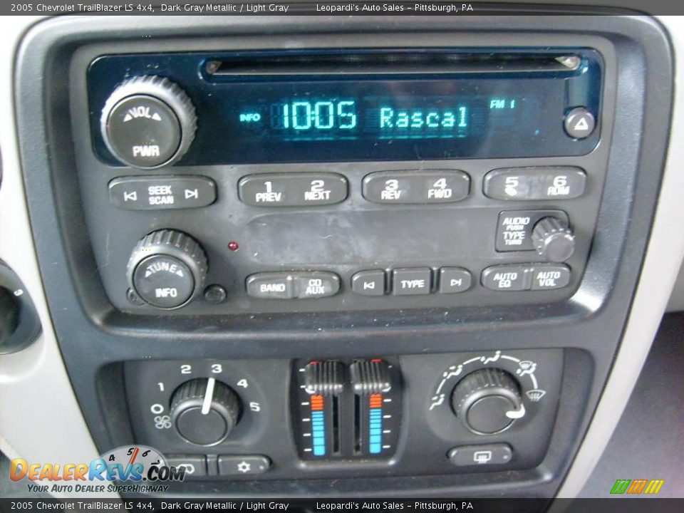 2005 Chevrolet TrailBlazer LS 4x4 Dark Gray Metallic / Light Gray Photo #14