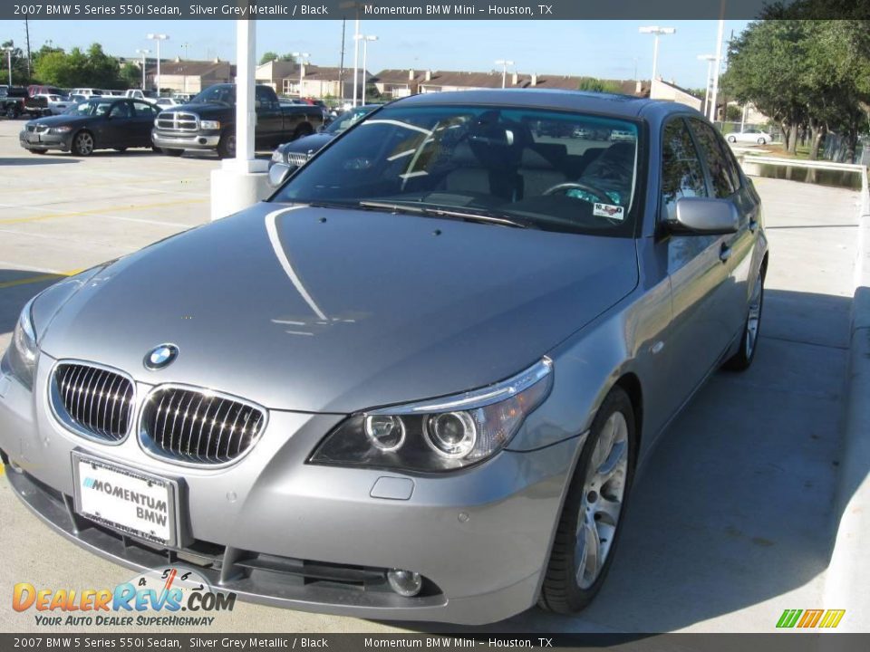2007 BMW 5 Series 550i Sedan Silver Grey Metallic / Black Photo #1